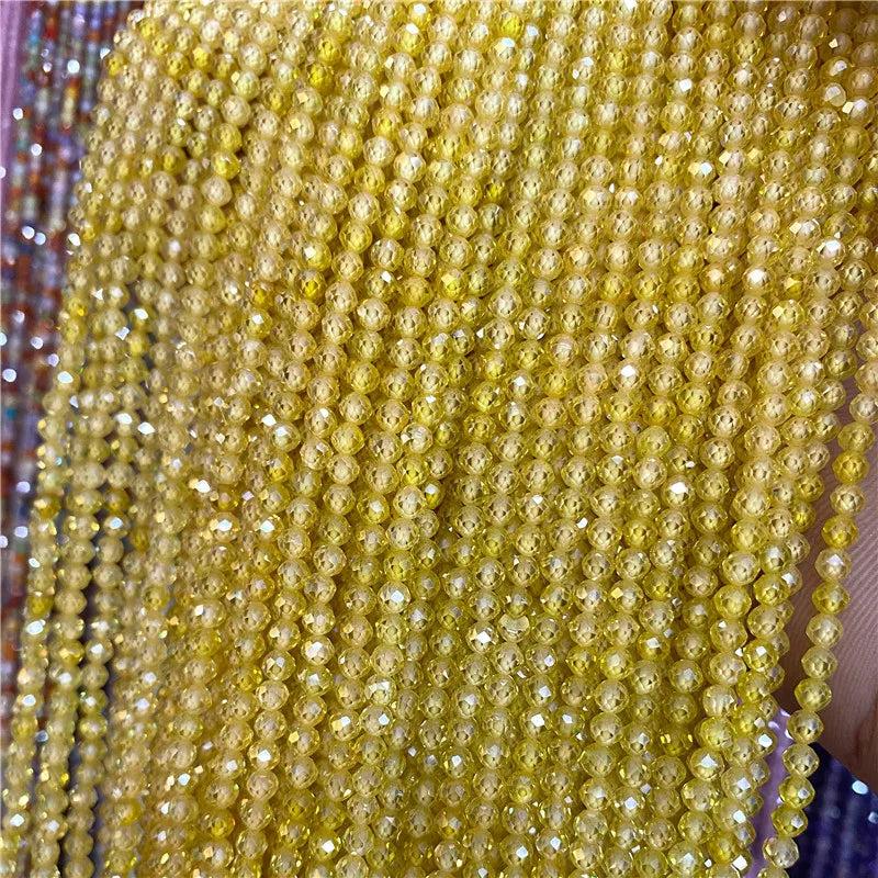 Yellow Zircon Bostwana Agate Rutilated Quartz Beads