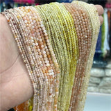 Yellow Zircon Bostwana Agate Rutilated Quartz Beads
