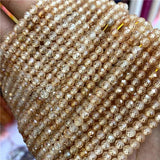 Yellow Zircon Bostwana Agate Rutilated Quartz Beads