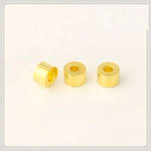100 PCS 3x2mm Metal Brass Spacer Beads DIY Jewelry Making