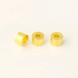 100 PCS 3x2mm Metal Brass Spacer Beads DIY Jewelry Making