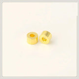 100 PCS 3x2mm Metal Brass Spacer Beads DIY Jewelry Making
