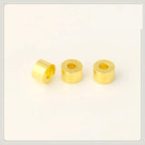 100 PCS 3x2mm Metal Brass Spacer Beads DIY Jewelry Making