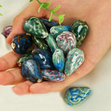 5 PCS Water Drop Ceramic Beads 27x18mm Porcelain Spacer Beads