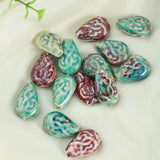 5 PCS Water Drop Ceramic Beads 27x18mm Porcelain Spacer Beads
