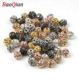 50Pcs 8mm Crystal Rhinestone Spacer Beads for DIY Jewelry Making