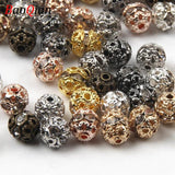 50Pcs 8mm Crystal Rhinestone Spacer Beads for DIY Jewelry Making
