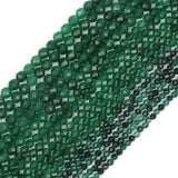Green Jade Faceted Stone Beads Set for Jewelry Making
