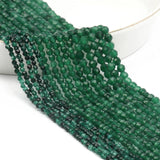 Green Jade Faceted Stone Beads Set for Jewelry Making