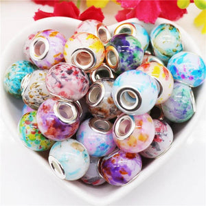 10Pcs 16x10mm Crystal Flower Glass Beads for Jewelry Making