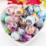10Pcs 16x10mm Crystal Flower Glass Beads for Jewelry Making