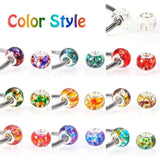 10Pcs 16x10mm Crystal Flower Glass Beads for Jewelry Making