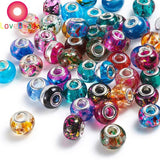 10Pcs 16x10mm Crystal Flower Glass Beads for Jewelry Making