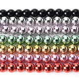Hematite Stone Beads Round Spacer Loose Beads for Jewelry Making DIY