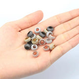 3pcs CZ Spacer Beads Micro Pave Zirconia Charms DIY Jewelry Making
