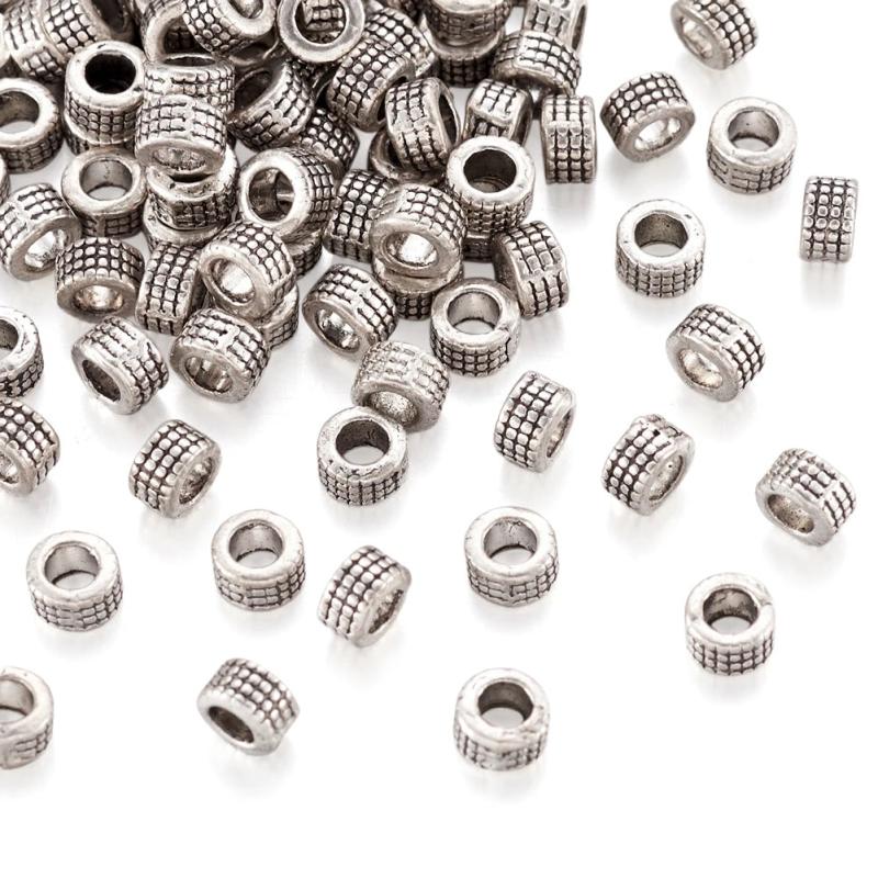 100pcs Tibetan Silver Metal Spacer Beads for Jewelry Making DIY