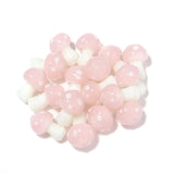 20pcs Multicolor Lampwork Glass Mushroom Beads for DIY Crafts Bracelet Necklace