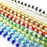 20pcs Multicolor Lampwork Glass Mushroom Beads for DIY Crafts Bracelet Necklace