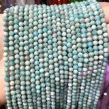 Amazonite Stone Faceted Spacer Beads for Jewelry Making DIY