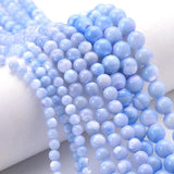 Natural Shell Beads Round Charm Bulk Spacer for DIY Bracelet Making 15in 4-8mm