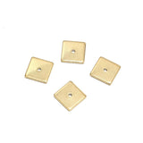 Stainless Steel Spacer Beads Round Square Flat Bead Metal Spacers