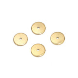 Stainless Steel Spacer Beads Round Square Flat Bead Metal Spacers