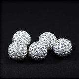6-14mm Rhinestone Clay Disco Ball Spacer Beads for Jewelry Making