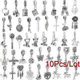 10Pcs/Lot Love Bowknot Charms Beads Pendant Jewelry