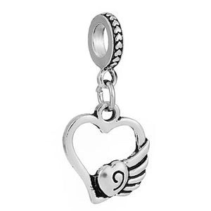 10Pcs/Lot Love Bowknot Charms Beads Pendant Jewelry