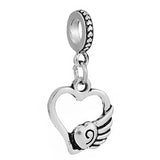 10Pcs/Lot Love Bowknot Charms Beads Pendant Jewelry