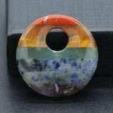Natural Stone Chakra Big Hole Bead Round Shape Bless Healings Beads