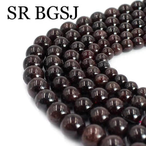 Natural Stone Red Garnet Beads - Jewelry Making DIY
