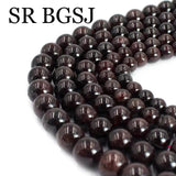Natural Stone Red Garnet Beads - Jewelry Making DIY