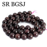 Natural Stone Red Garnet Beads - Jewelry Making DIY