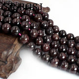 Natural Stone Red Garnet Beads - Jewelry Making DIY