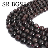 Natural Stone Red Garnet Beads - Jewelry Making DIY