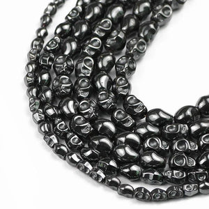 Skull Shape Hematite Spacer Beads For Jewelry Making DIY Bracelet 4mm 6mm 8mm