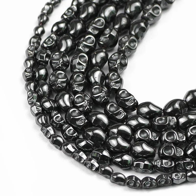 Skull Shape Hematite Spacer Beads For Jewelry Making DIY Bracelet 4mm 6mm 8mm