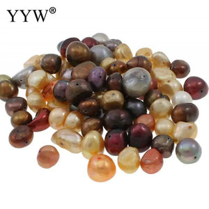 100 G/Lot Mixed Colors Baroque Freshwater Pearl Beads 9-12mm