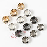30pcs Rhinestone Spacer Beads for DIY Jewelry Making, Metal Cz