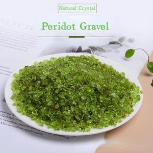 30g Peridot Crystal Chip Ore Minerals Reiki Healing Gravel Specimen