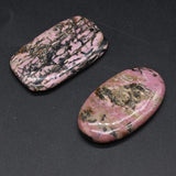 Pink Network Stone Pendant 35x50mm for Necklace Making