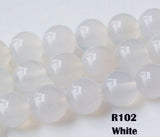 10mm Agate Beads Round Semi-precious Stone Loose Beads for DIY Jewelry