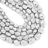 Silver Skull Hematite Stone Spacer Beads for DIY Jewelry Making