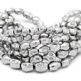 Silver Skull Hematite Stone Spacer Beads for DIY Jewelry Making