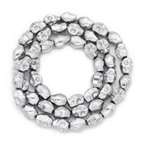Silver Skull Hematite Stone Spacer Beads for DIY Jewelry Making