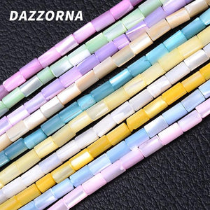 Colorful Shell Tube Beads for DIY Jewelry Making Approx 80Pcs