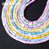 Colorful Shell Tube Beads for DIY Jewelry Making Approx 80Pcs