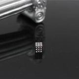 5Pcs/Set Micro Pave CZ Square Metal Charm Beads For DIY Bracelets