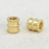 50 PCS Brass Cylinder Spacer Beads for Jewelry Making